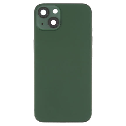 For iPhone 13 Battery Back Cover with Side Keys & Card Tray & Power + Volume Flex Cable & Wireless Charging Module(Green)-garmade.com