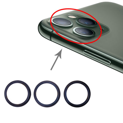3 PCS Rear Camera Glass Lens Metal Protector Hoop Ring for iPhone 11 Pro & 11 Pro Max(Green)-garmade.com