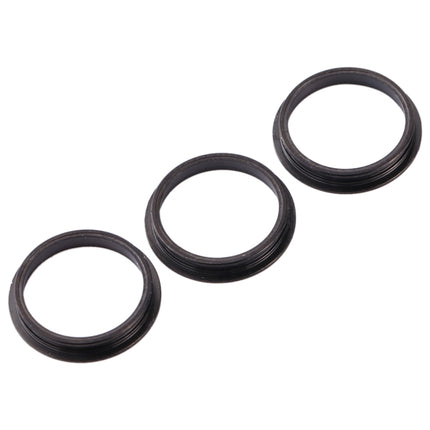3 PCS Rear Camera Glass Lens Metal Protector Hoop Ring for iPhone 11 Pro & 11 Pro Max(Grey)-garmade.com