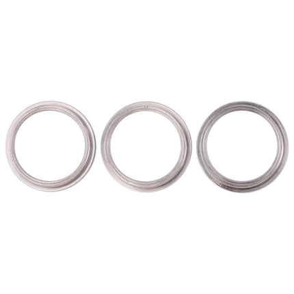 3 PCS Rear Camera Glass Lens Metal Protector Hoop Ring for iPhone 11 Pro & 11 Pro Max(Silver)-garmade.com