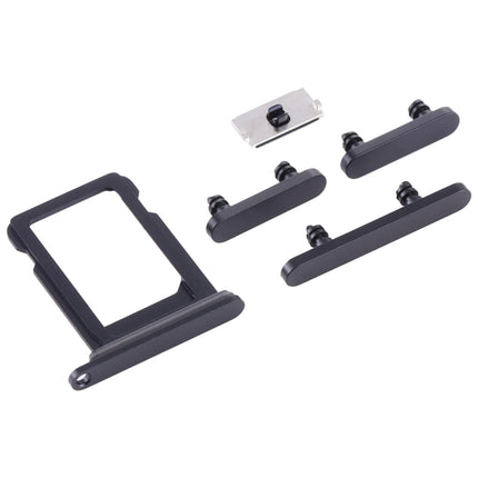 SIM Card Tray + Side Keys for iPhone 12 Mini (Black)-garmade.com