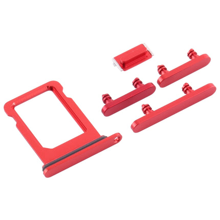 SIM Card Tray + Side Keys for iPhone 12 Mini (Red)-garmade.com