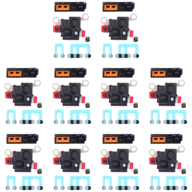 10 PCS Speaker Dustproof Mesh with Frame for iPhone 12 mini(Black)-garmade.com