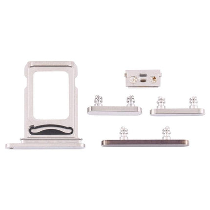 SIM Card Tray + SIM Card Tray + Side Keys for iPhone 12 Pro Max(White)-garmade.com