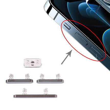 Power Button and Volume Control Button for iPhone 12 Pro Max(Graphite)-garmade.com