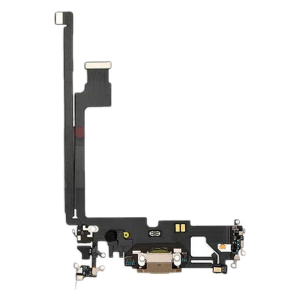 Charging Port Flex Cable for iPhone 12 Pro Max (Gold)-garmade.com