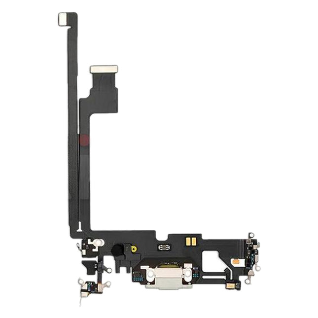Charging Port Flex Cable for iPhone 12 Pro Max (White)-garmade.com