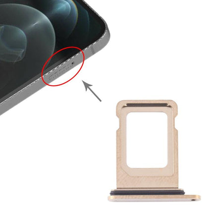 SIM Card Tray for iPhone 12 Pro Max(Gold)-garmade.com