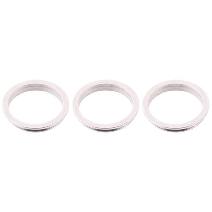 3 PCS Rear Camera Glass Lens Metal Protector Hoop Ring for iPhone 12 Pro Max(Silver)-garmade.com