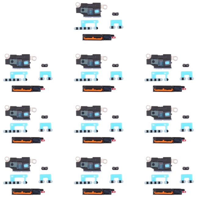 10 PCS Speaker Dustproof Mesh with Frame for iPhone 12 Pro Max(White)-garmade.com