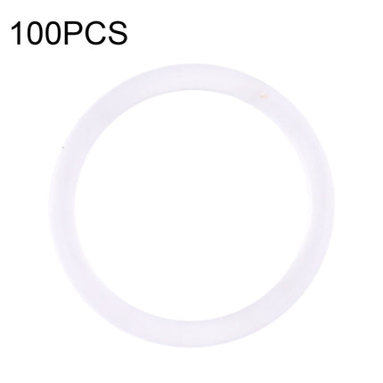 100 PCS Rear Camera Waterproof Rings for iPhone X-12 Pro Max (White)-garmade.com