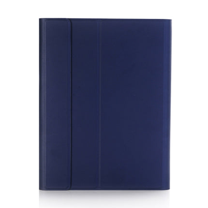 A02 for iPad 4 / 3 / 2 Universal Ultra-thin ABS Horizontal Flip Tablet Case + Bluetooth Keyboard(Blue)-garmade.com