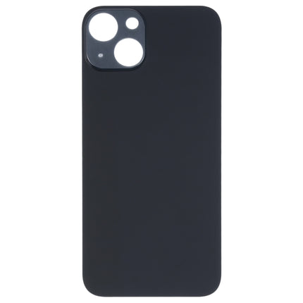 Easy Replacement Big Camera Hole Glass Back Battery Cover for iPhone 14(Black)-garmade.com
