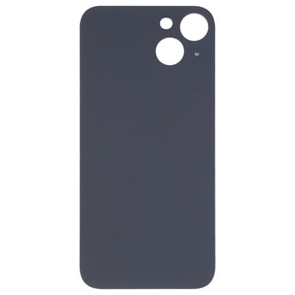 Easy Replacement Big Camera Hole Glass Back Battery Cover for iPhone 14(Black)-garmade.com