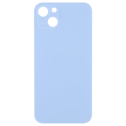 Easy Replacement Big Camera Hole Glass Back Battery Cover for iPhone 14(Blue)-garmade.com