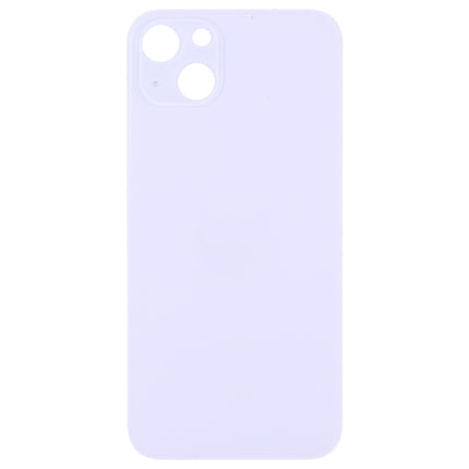 Easy Replacement Big Camera Hole Glass Back Battery Cover for iPhone 14(Purple)-garmade.com