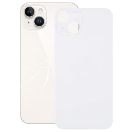 Easy Replacement Big Camera Hole Glass Back Battery Cover for iPhone 14(Silver)-garmade.com