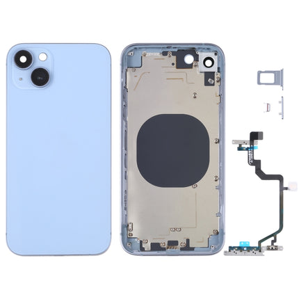 Back Housing Cover with Appearance Imitation of iP14 for iPhone XR(Blue)-garmade.com