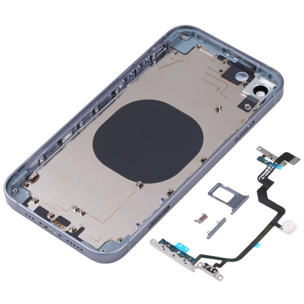 Back Housing Cover with Appearance Imitation of iP14 for iPhone XR(Blue)-garmade.com