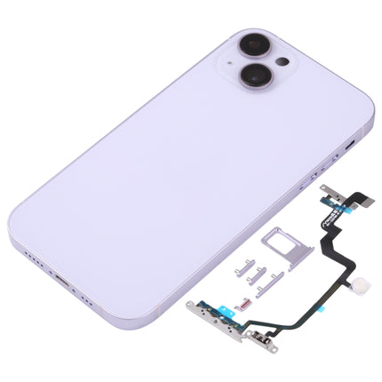 Back Housing Cover with Appearance Imitation of iP14 for iPhone XR(Purple)-garmade.com