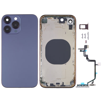 Back Housing Cover with Appearance Imitation of iP14 Pro for iPhone XR(Purple)-garmade.com