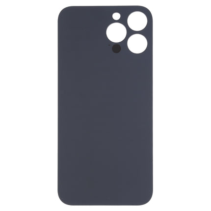 Easy Replacement Big Camera Hole Glass Back Battery Cover for iPhone 14 Pro Max(Black)-garmade.com