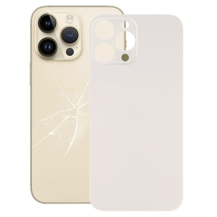 Easy Replacement Big Camera Hole Glass Back Battery Cover for iPhone 14 Pro Max(Gold)-garmade.com