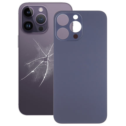 Easy Replacement Big Camera Hole Glass Back Battery Cover for iPhone 14 Pro Max(Purple)-garmade.com
