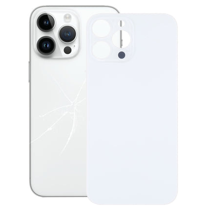 Easy Replacement Big Camera Hole Glass Back Battery Cover for iPhone 14 Pro Max(White)-garmade.com