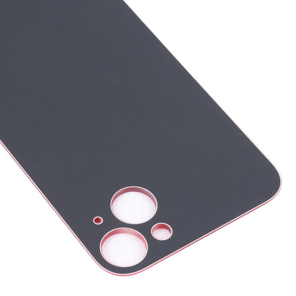 For iPhone 14 Plus Easy Replacement Big Camera Hole Glass Back Battery Cover(Red)-garmade.com