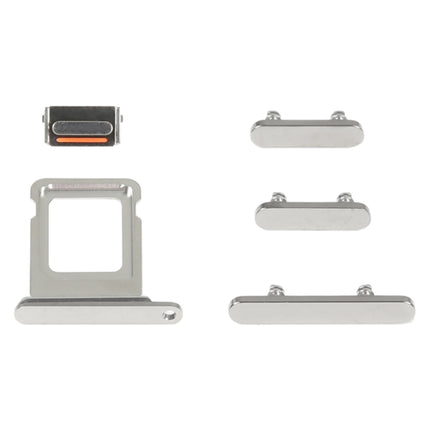 SIM Card Tray + Side Keys for iPhone 14 Pro(Silver)-garmade.com