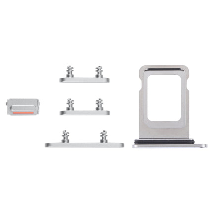 SIM Card Tray + SIM Card Tray + Side Keys for iPhone 14 Pro (Silver)-garmade.com