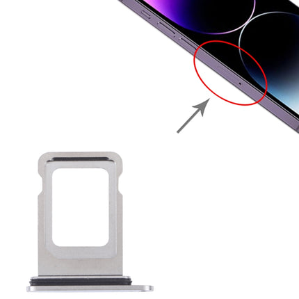 SIM+SIM Card Tray for iPhone 14 Pro Max (Silver)-garmade.com