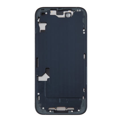 For iPhone 14 Battery Back Cover with Middle Frame / Side Keys(Black)-garmade.com