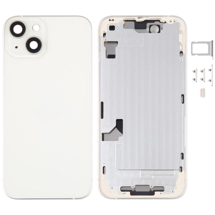 For iPhone 14 Battery Back Cover with Middle Frame / Side Keys(Gold)-garmade.com