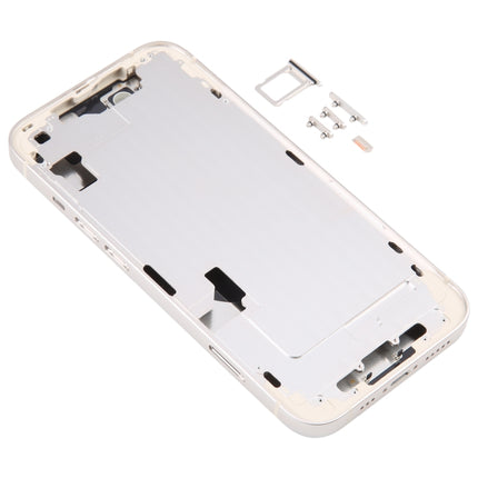 For iPhone 14 Battery Back Cover with Middle Frame / Side Keys(Gold)-garmade.com