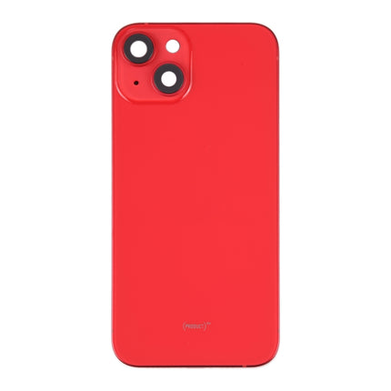 For iPhone 14 Battery Back Cover with Middle Frame / Side Keys(Red)-garmade.com