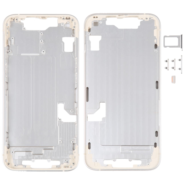 For iPhone 14 Middle Frame with Side Keys (Gold)-garmade.com