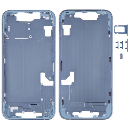 For iPhone 14 Middle Frame with Side Keys (Blue)-garmade.com