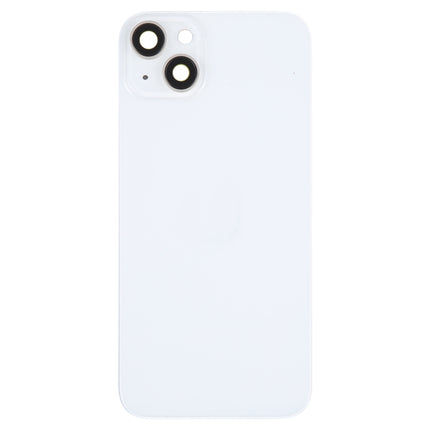 Glass Battery Back Cover with Holder for iPhone 14 Plus(White)-garmade.com