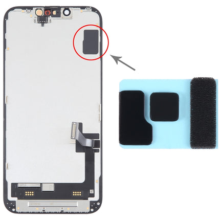 100/Set LCD Black Adhesive Sticker For iPhone 14 / 14 Plus-garmade.com
