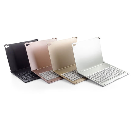 F105A Colorful Backlight Aluminum Backplane Wireless Bluetooth Keyboard Tablet Case for iPad Pro 11 inch （2018） (Rose Gold)-garmade.com