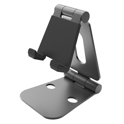 Universal Aluminum Alloy Foldable Adjustable Holder Stand, for iPad, Samsung, Lenovo, Sony, and other Tablet(Black)-garmade.com