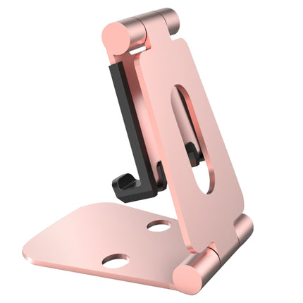 Universal Aluminum Alloy Foldable Adjustable Holder Stand, for iPad, Samsung, Lenovo, Sony, and other Tablet(Rose Gold)-garmade.com