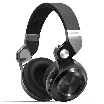Bluedio T2+ Turbine Wireless Bluetooth 4.1 Stereo Headphones Headset with Mic & Micro SD Card Slot & FM Radio, For iPhone, Samsung, Huawei, Xiaomi, HTC and Other Smartphones, All Audio Devices(Black)-garmade.com