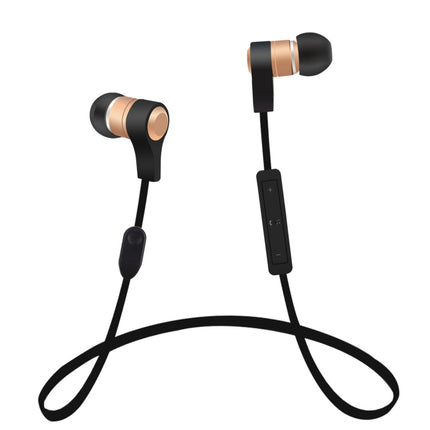 BTH-I8 Stereo Sound Quality Magnetic Absorption V4.2 + EDR Bluetooth Sports Headset, Bluetooth Distance: 8-15m, For iPad, iPhone, Galaxy, Huawei, Xiaomi, LG, HTC and Other Smart Phones(Gold)-garmade.com