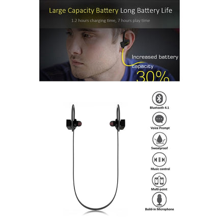 BTH-H5 Stereo Sound Quality V4.1 + EDR Bluetooth Headphone, Bluetooth Distance: 8-15m, For iPad, iPhone, Galaxy, Huawei, Xiaomi, LG, HTC and Other Smart Phones(Black)-garmade.com