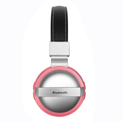 BTH-868 Stereo Sound Quality V4.2 Bluetooth Headphone, Bluetooth Distance: 10m, Support 3.5mm Audio Input & FM(Pink)-garmade.com