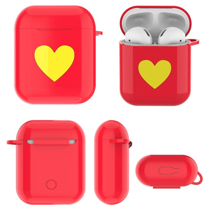 Heart Pattern Apple Wireless Earphones Charging Box Dust-proof Shockproof Outdoor Protective Case for Airpods(Blue)-garmade.com