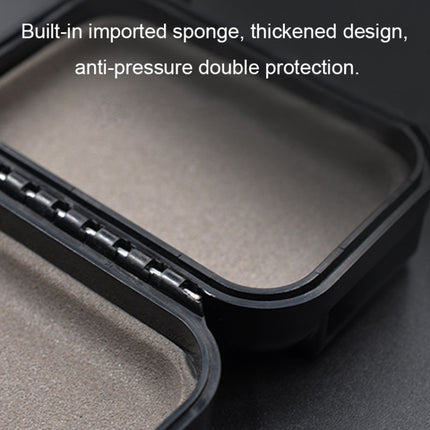KZ ABS Resin Waterproof and Shockproof Sleeve Portable Earphone Storage Box(Black)-garmade.com